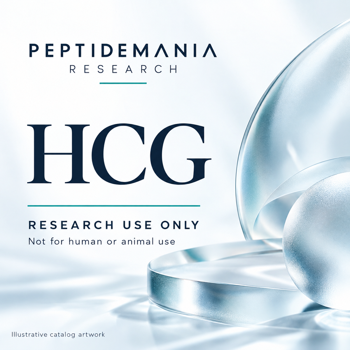 HCG illustrative catalog artwork. Research use only; not for human or animal use.