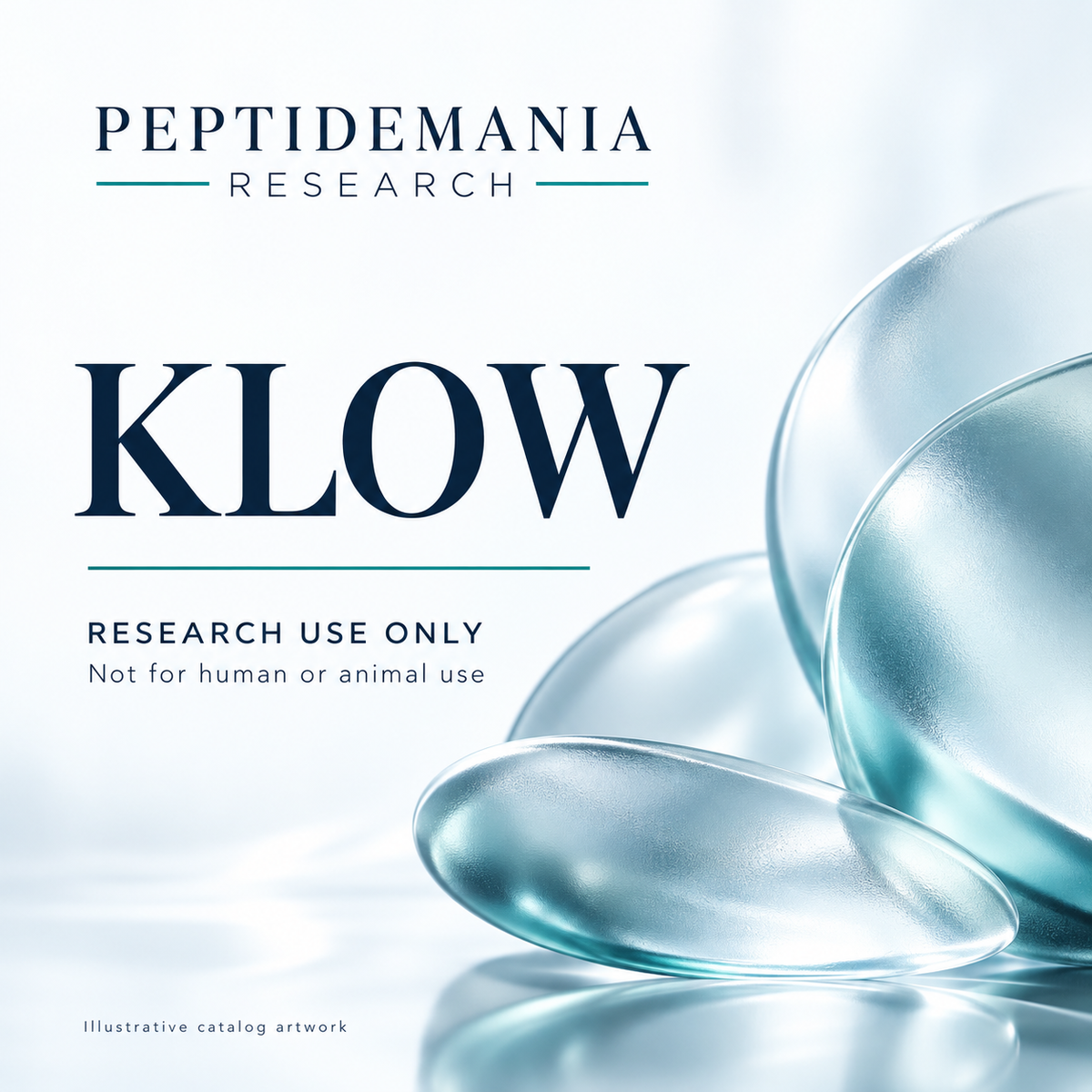 KLOW illustrative catalog artwork. Research use only; not for human or animal use.