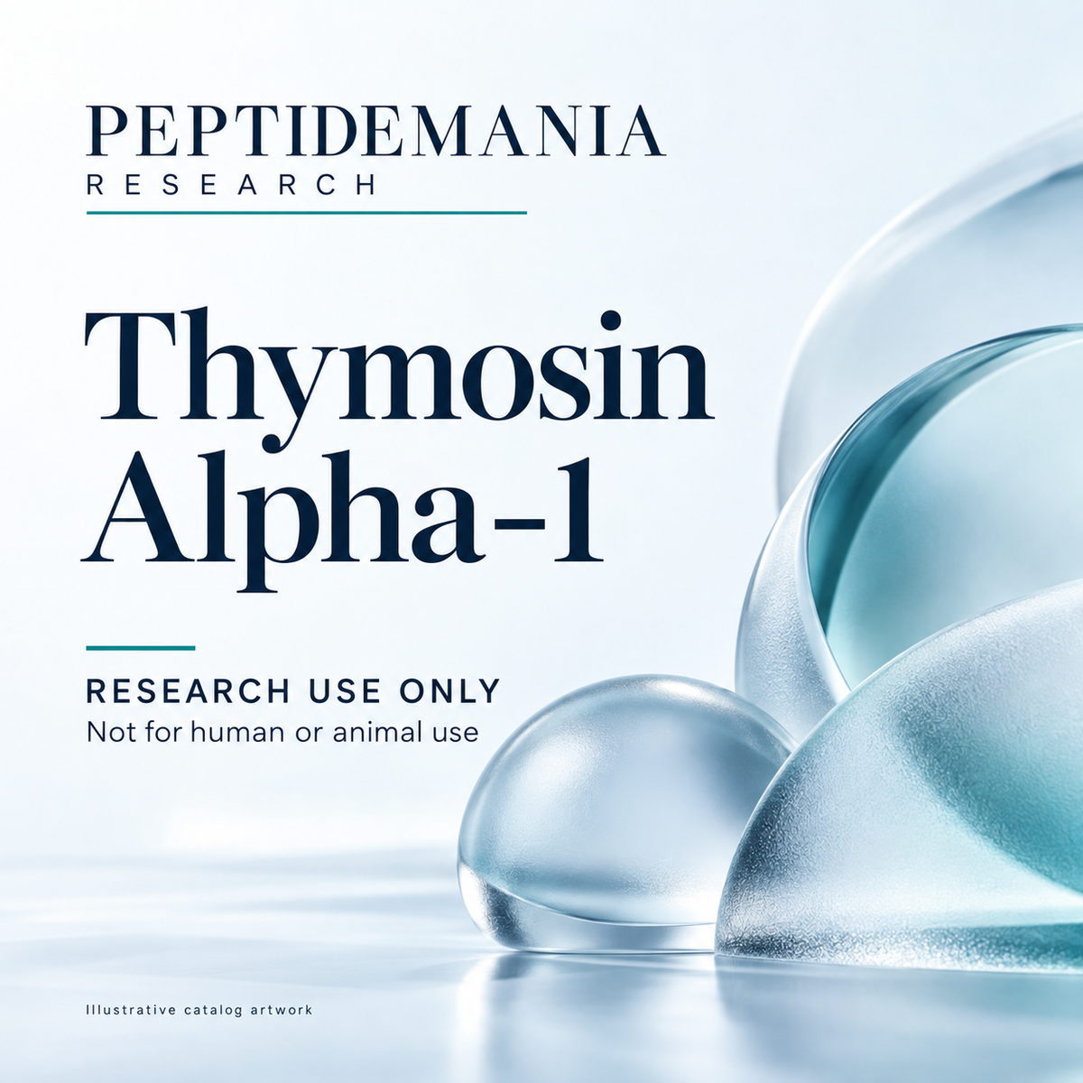 Thymosin Alpha-1 illustrative catalog artwork. Research use only; not for human or animal use.